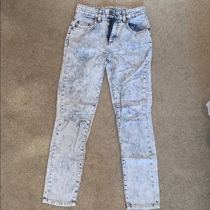 Carmar Distressed bleached skinny jeans